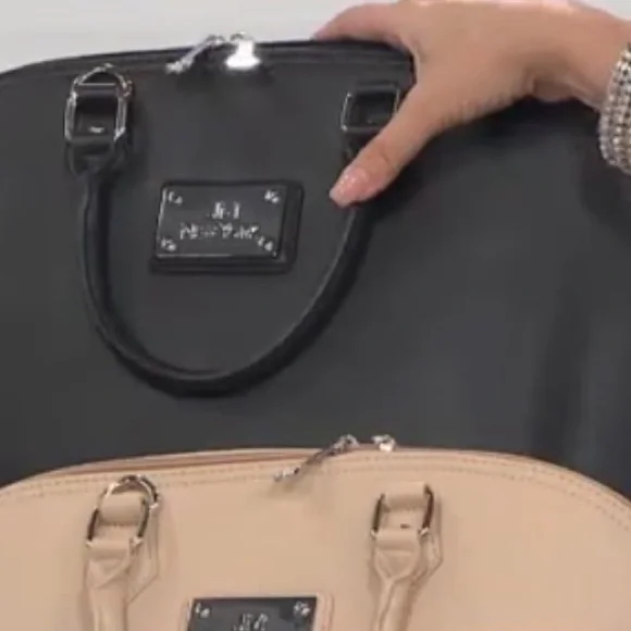 Joy Mangano St. Tropez Black Satchel - Picture 3 of 11